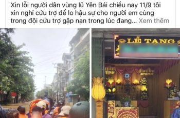 Đau lòng một tình nguyện viên không qua khỏi khi tham gia cứu trợ lũ lụt